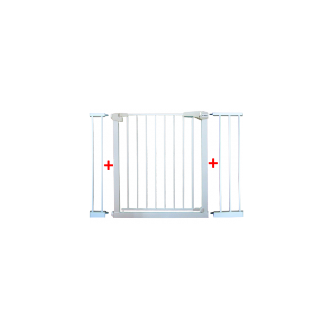 Poarta de siguranta din metal 79-115 cm r-sport s3 - alb edeedijlb328-3alb