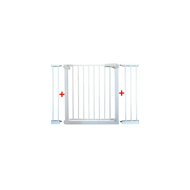 Poarta de siguranta din metal 79-115 cm r-sport s3 - alb edeedijlb328-3alb