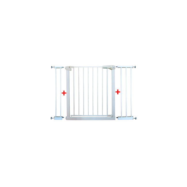 Poarta de siguranta din metal 79-115 cm r-sport s3 - alb edeedijlb328-3alb