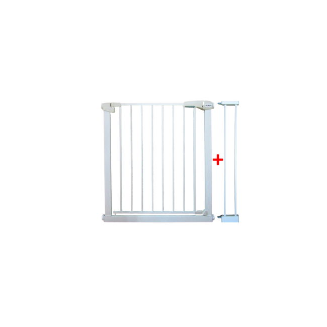 Poarta de siguranta din metal 79-94 cm r-sport s1 - alb edeedijlb328-1alb
