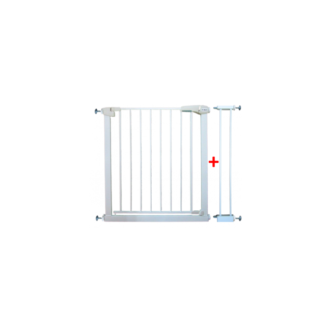 Poarta de siguranta din metal 79-94 cm r-sport s1 - alb edeedijlb328-1alb