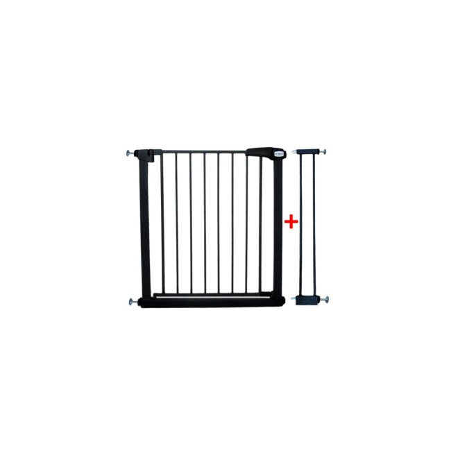 Poarta de siguranta din metal 79-94 cm r-sport s1 - negru edeedijlb328-1negru