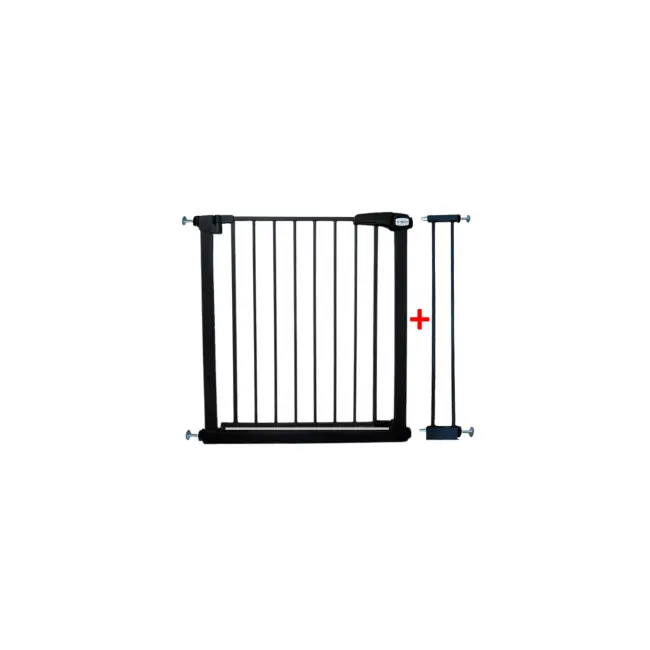 Poarta de siguranta din metal 79-94 cm r-sport s1 - negru edeedijlb328-1negru