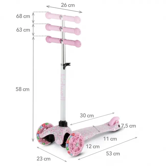 Trotineta kidwell uno - puppy edeedihubauno02a4