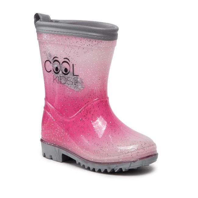 Cizme de cauciuc Perletti cu sclipici marime 24 25 roz fuchsia SOLPE155962