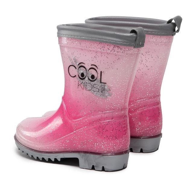 Cizme de cauciuc Perletti cu sclipici marime 26 27 roz fuchsia SOLPE155963
