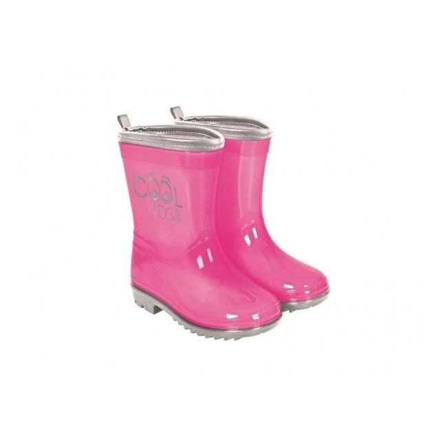 Cizme de cauciuc Perletti semitransparente cu margine reflectorizanta - marimi 28 29 Roz SOLPE15540-28/29