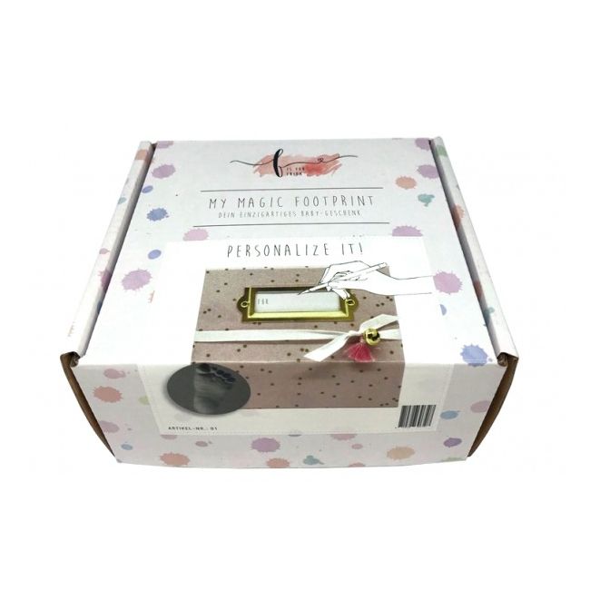 Kit special mulaj amprenta bebelus My Magic Footprint Frida pentru fetite - SOLFFF01