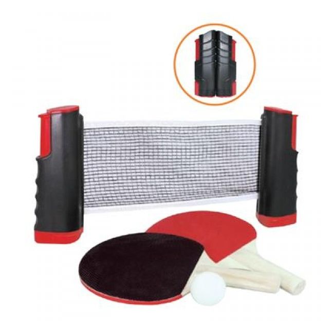 Set fileu telescopic cu 2 palete si minge tenis de masa SOLOS744-1377