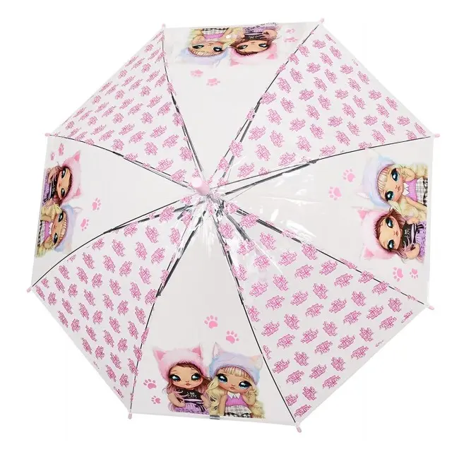 Umbrela Perletti Surprise automata rezistenta la vant transparenta 45 cm SOLPE75075