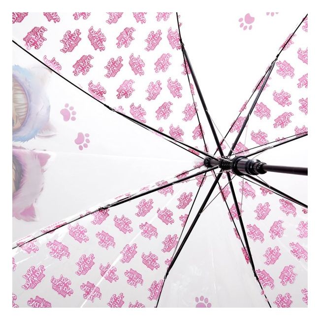 Umbrela Perletti Surprise automata rezistenta la vant transparenta 45 cm SOLPE75075