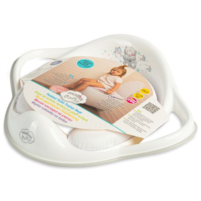 ,œ  Set Complet Reductor Toaleta Cu Colac Moale + Inaltator Baie Antiderapant, Zebra Gri ,   Maltex Baby Pjbc7964-c3874