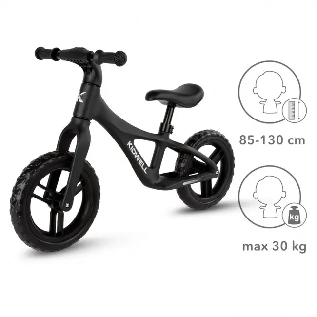 Bicicleta fara pedale kidwell jogo - black edeedirobijog01a0
