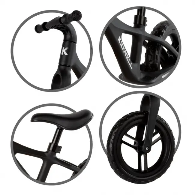 Bicicleta fara pedale kidwell jogo - black edeedirobijog01a0