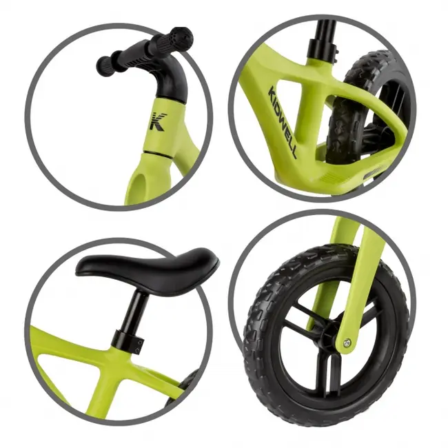 Bicicleta fara pedale kidwell jogo - lime edeedirobijog03a0