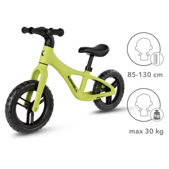 Bicicleta fara pedale kidwell jogo - lime edeedirobijog03a0