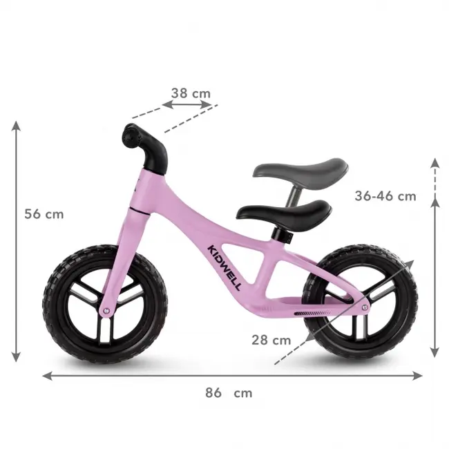 Bicicleta fara pedale kidwell jogo - pink edeedirobijog04a0