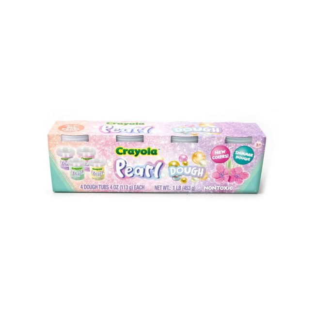 CRAYOLA PEARL SET 4 BORCANASE CU PLASTELINA SIDEFATA VIVA1-2910