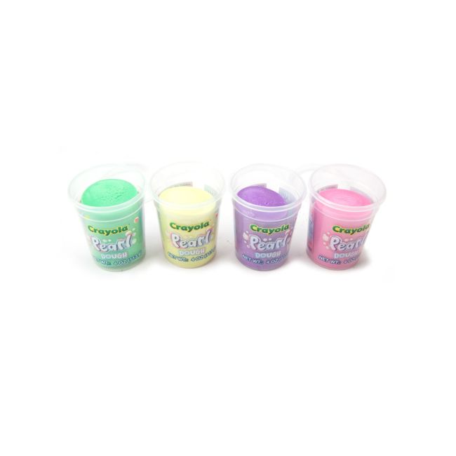 CRAYOLA PEARL SET 4 BORCANASE CU PLASTELINA SIDEFATA VIVA1-2910