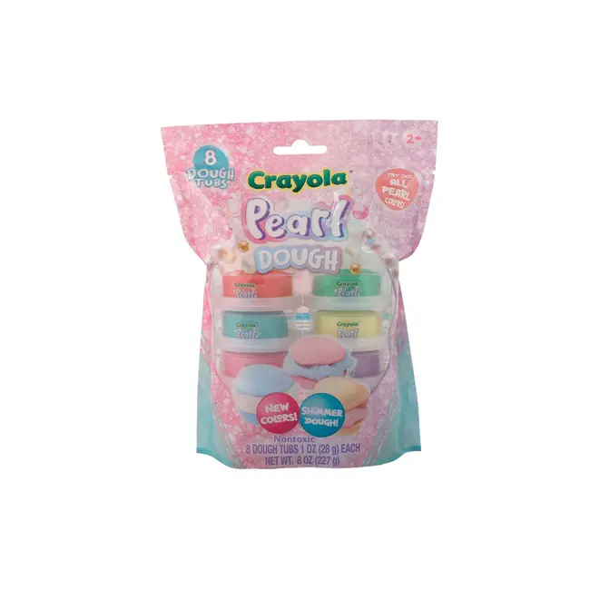 CRAYOLA PEARL SET 8 BORCANASE CU PLASTELINA SIDEFATA VIVA1-3143