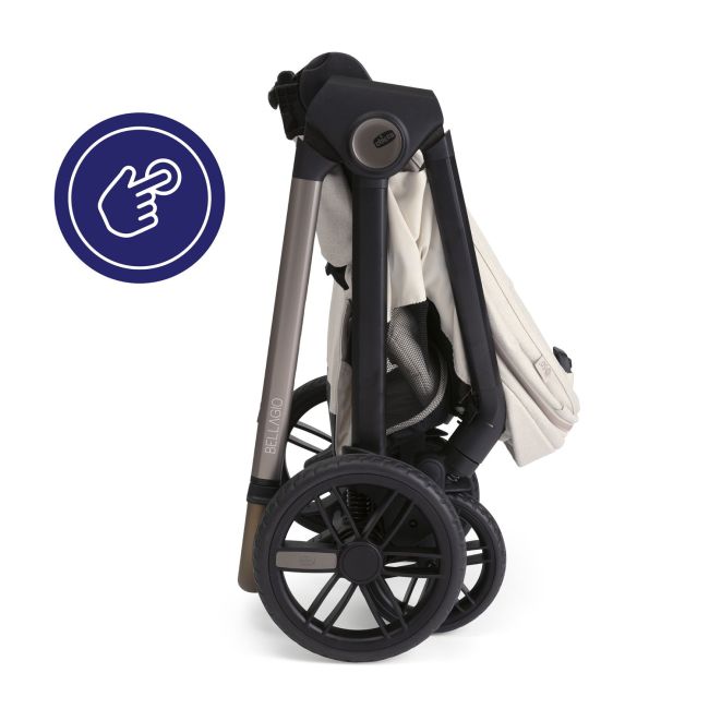 Carucior copii 3 in 1 Chicco Bellagio, Amber Glow (bej deschis), 0luni+ CHC8713650+8713750+8714650-8