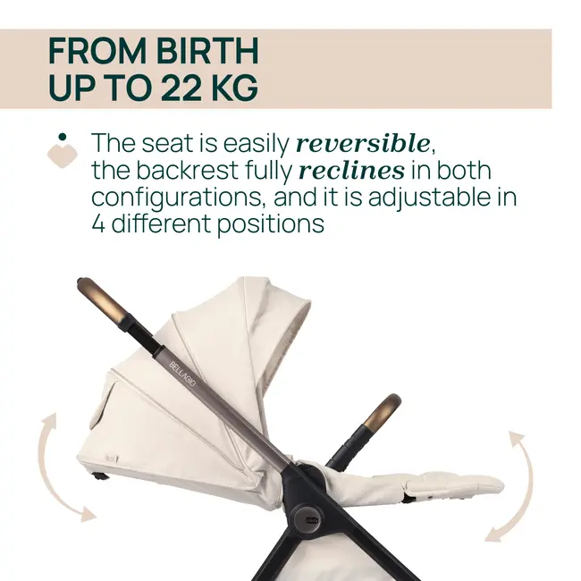 Carucior copii 3 in 1 Chicco Bellagio, Amber Glow (bej deschis), 0luni+ CHC8713650+8713750+8714650-8