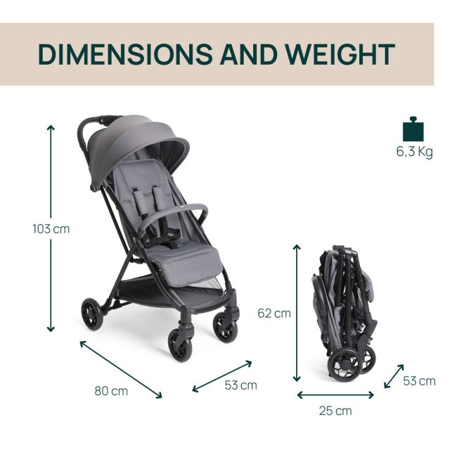 Carucior sport Chicco Urbino, Grayness (gri), de la nastere pana la 22Kg CHC8713826-8