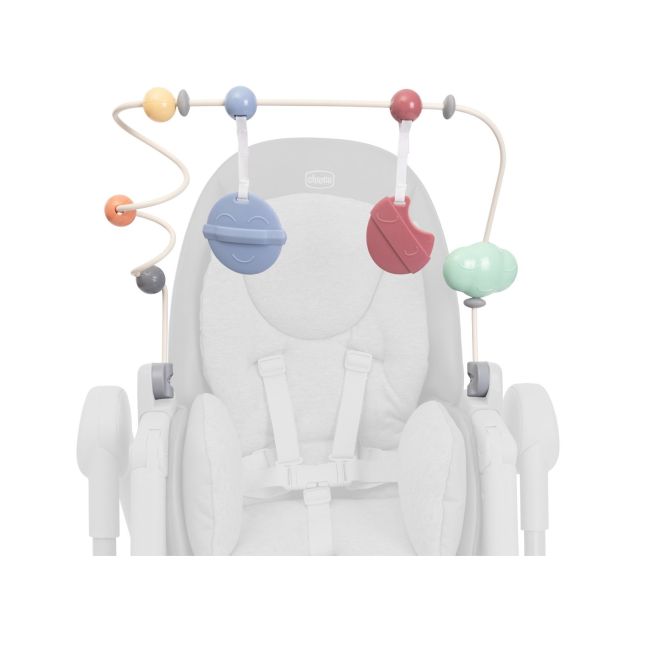 Centru de activitati Chicco cu jucarii (bara) Rainbow pentru scaun de masa Polly Armonia, 0luni+ CHC8714393-8