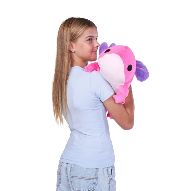 Hug a lumps - Jucarie de plus super-moale, 60 cm, Axolotl BKF14903B