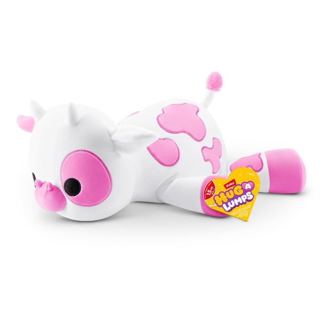 Hug a lumps - Jucarie de plus super-moale, 60 cm, Vaca BKF14903H