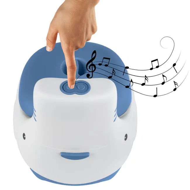 Olita pentru copii cu sunete si insertie detasabila kidwell fino - blue edeedinocnfin01a0