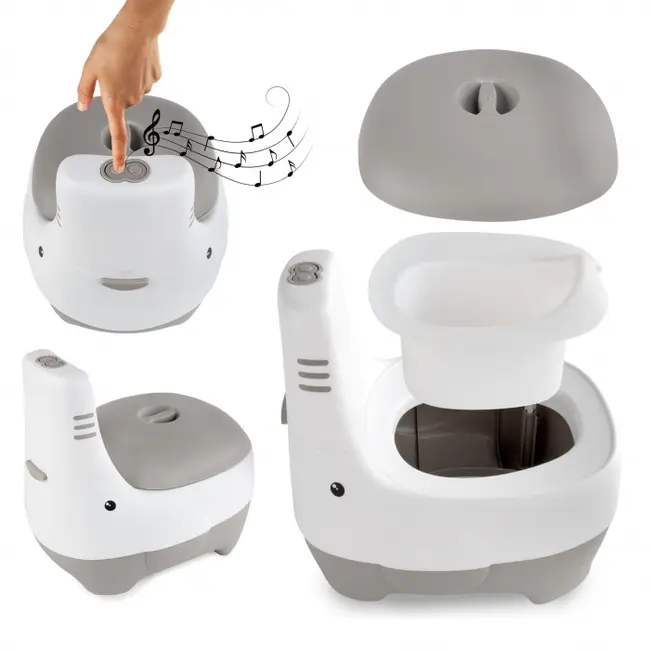 Olita pentru copii cu sunete si insertie detasabila kidwell fino - gray edeedinocnfin02a0