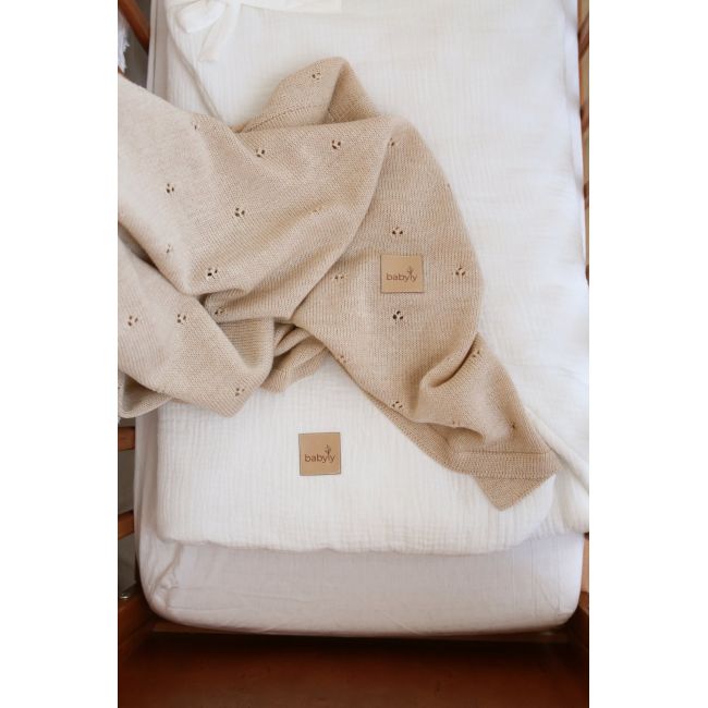 Paturica Premium Antialergica Din Lana Merino Certificata ,   75x100 Cm, Bej Pjb97003