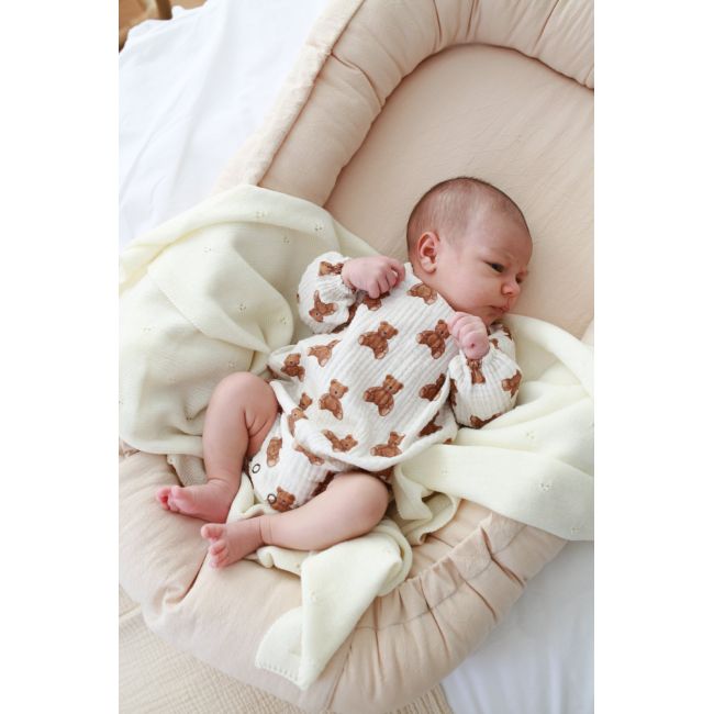 Paturica Premium Antialergica Din Lana Merino Certificata ,   75x100 Cm, Ivory Pjb97911
