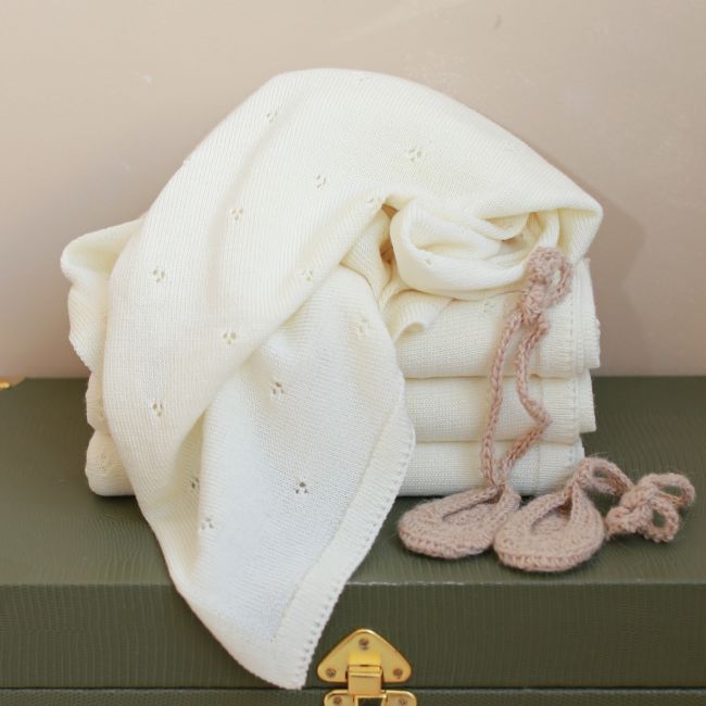Paturica Premium Antialergica Din Lana Merino Certificata ,   75x100 Cm, Ivory Pjb97911