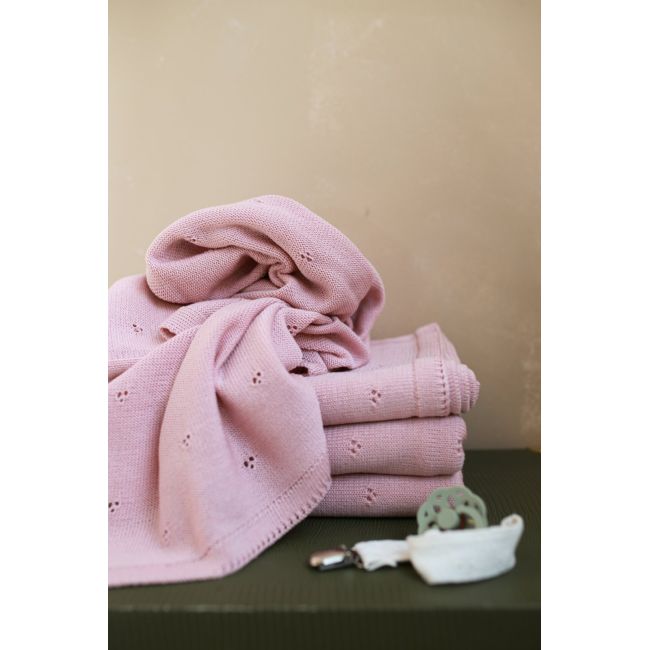 Paturica Premium Antialergica Din Lana Merino Certificata ,   75x100 Cm, Roz Pudrat Pjb97027