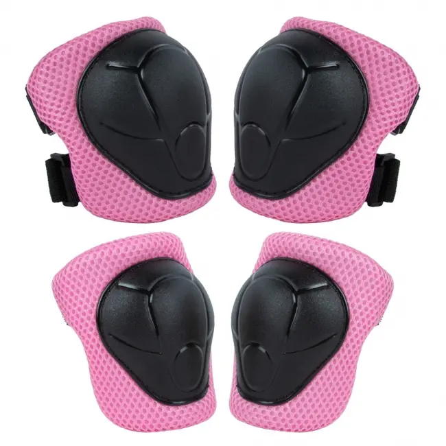 Set de protectie pentru copii, cotiere si genunchiere, marimea m, kidwell trix - pink edeedizeoctri02a2