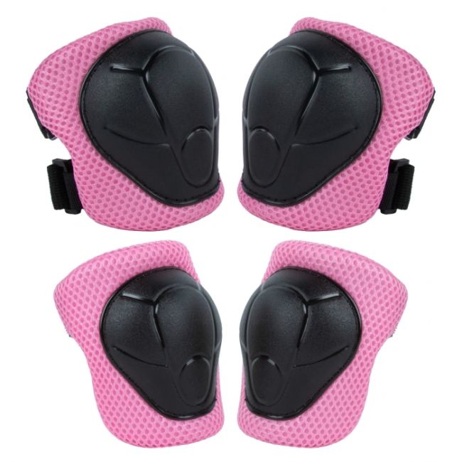 Set de protectie pentru copii, cotiere si genunchiere, marimea s, kidwell trix - pink edeedizeoctri02a1