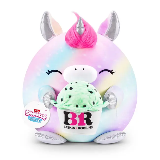 Snackles - Jucarie de plus colectibila, 35 cm, Unicorn&Basink-Robbin (MARTY) BKF77573W-S2W2