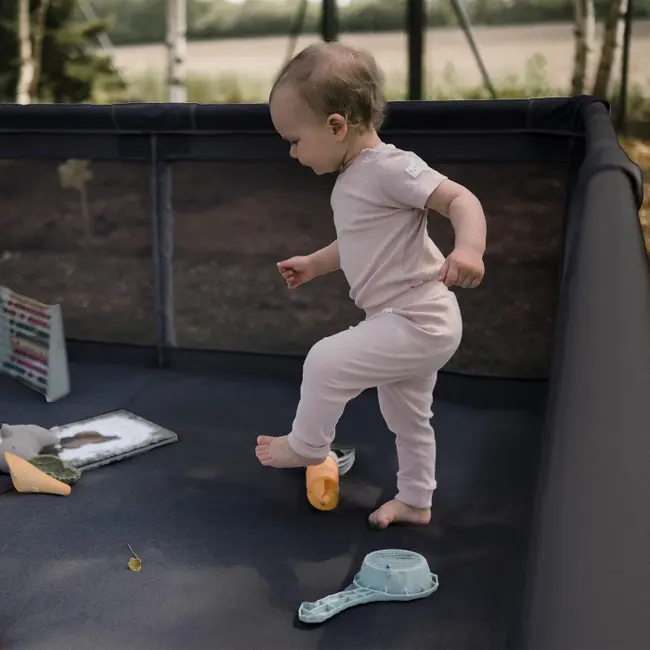 Tarc de joaca pentru copii 180 x 200 cm kidwell fanko - negru edeedikomofan03a3