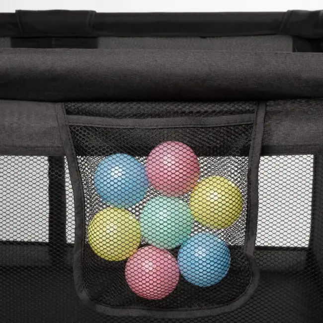 Tarc de joaca pentru copii 180 x 200 cm kidwell fanko - negru edeedikomofan03a3