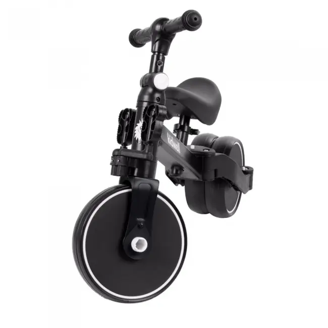 Tricicleta cu pedale 3 in 1 kidwell pico total black edeedirotrpic05a0