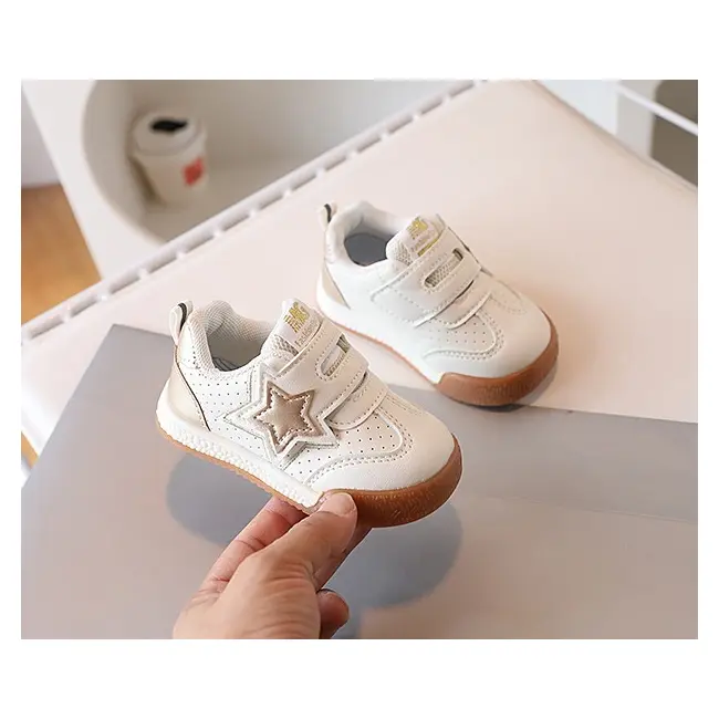 Adidasi albi pentru fetite - gold star mdsxz-p-777-2-p32