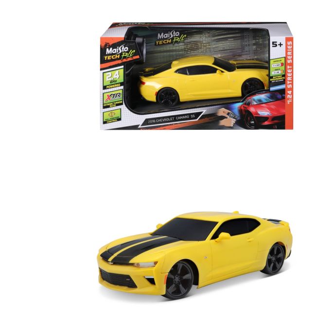 MAISTO MASINUTA CU TELECOMANDA 2.4GHz CHEVROLET CAMARO SS 2016 SCARA 1 LA 24 VIVMST81516