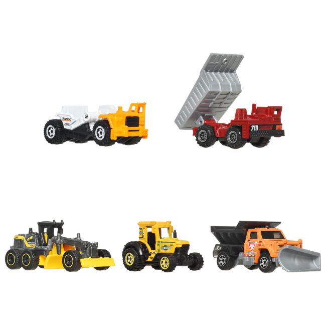 MATCHBOX SET 5 MASINUTE METALICE CONSTRUCTION SCARA 1 LA 64 VIVMTC1817_JBX34