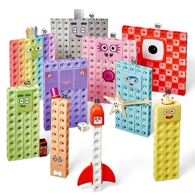 Mathlink®cubes numberblocks set activitati - eroii cu zero