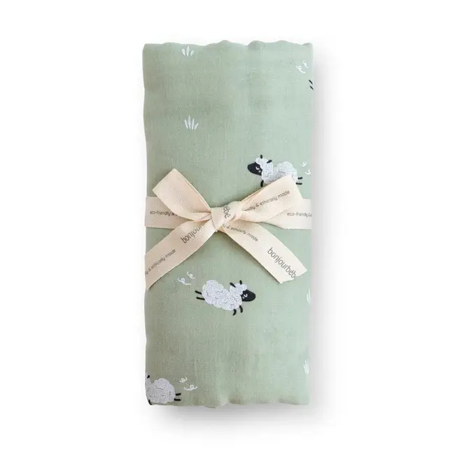 Muselina Din Bumbac Si Bambus, Scutec Sau Paturica Multifunctionala, Funny Farm, 120 X 120 Cm Pjb32ff51-038