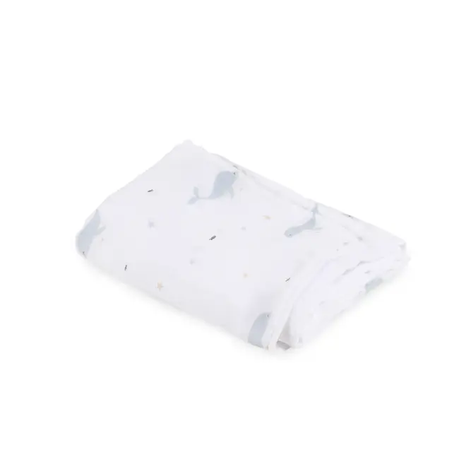 Muselina Din Bumbac Si Bambus, Scutec Sau Paturica Multifunctionala, Pacific, 120 X 120 Cm Pjb32pa46-010