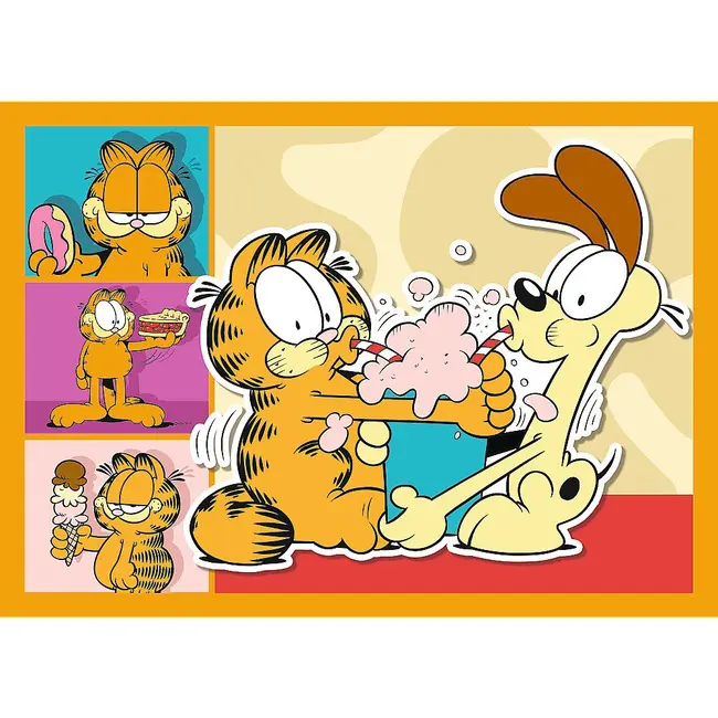 PUZZLE 4IN1 LUI GARFIELD II PLACE LASAGNA VIV34673