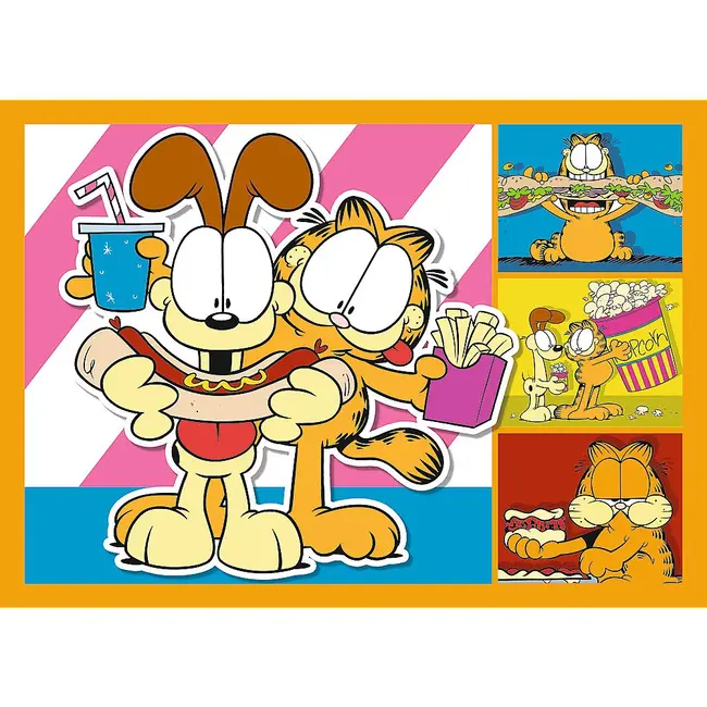 PUZZLE 4IN1 LUI GARFIELD II PLACE LASAGNA VIV34673